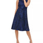 Tommy Hilfiger Women's Embroidered Fit & Flare Dress Blue Size 10