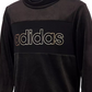 adidas Big Girl's Velour Funnel Neck Sweatshirt Black