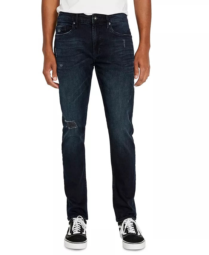 Buffalo David Bitton Men's Max X Denim Distressed Skinny Jeans Blue Size 30X32