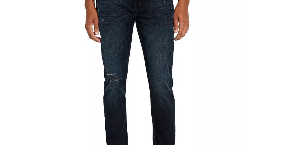 Buffalo David Bitton Men's Max X Denim Distressed Skinny Jeans Blue Size 30X32