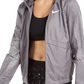 Nike Women's Essential Water-Repellent Hooded Running Jacket Charcoal Size Medium