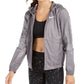 Nike Women's Essential Water-Repellent Hooded Running Jacket Gray Size Extra Large