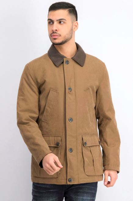 London Fog Men's Barn Peacoat Beige Size XX-Large