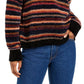 Hippie Rose Junior's Chenille Mock Neck Sweater Black Size X-Large