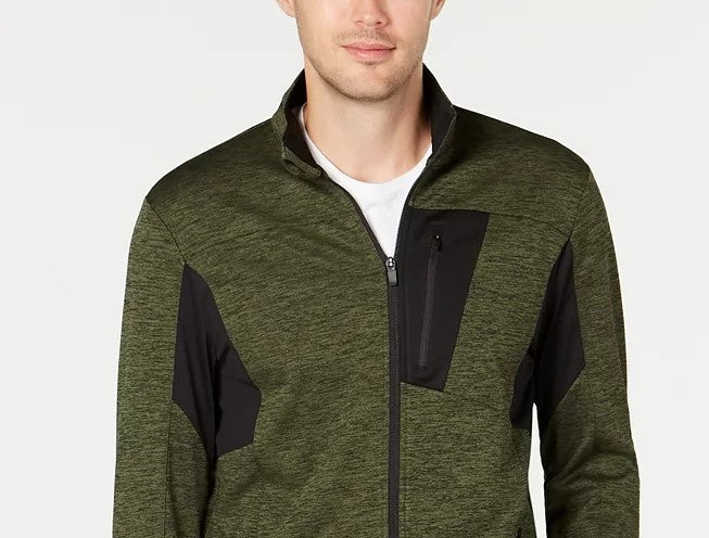 ID Ideology Men's Track Jacket Green Size XXX-Large