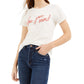 Love Tribe Junior's Free Your Mind Graphic T-Shirt White Size Small