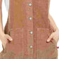 Dickies Women's Corduroy Overall Dress Brown Cocoa Size Medium