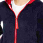 Tommy Hilfiger Women's Faux-Sherpa Hoodie Navy Size Small