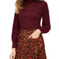 Crave Fame Juniors' Ribbed Turtleneck Top Red Size Medium