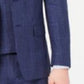 Ralph Lauren Men's Leahy Linen Plaid Sportcoat Navy Size 46