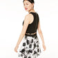Speechless Juniors' 2-Pc. Scalloped & Floral Dress White Size 13