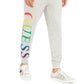 Guess Men's Arthur Cotton Logo Track & Sweat Pants Gray Size Large