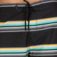Hurley Men's Striped Board Shorts Charcoal Size 30 REG