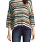 JPR Women's Striped Cropped Knit Sweater Green Size Large