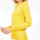 Michael Kors Women's Long Sleeve Mandarin Collar Top Grey Size Small