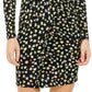 Michael Kors Women's Yellow Ruffled Floral Long Sleeve Yellow Size X-Large