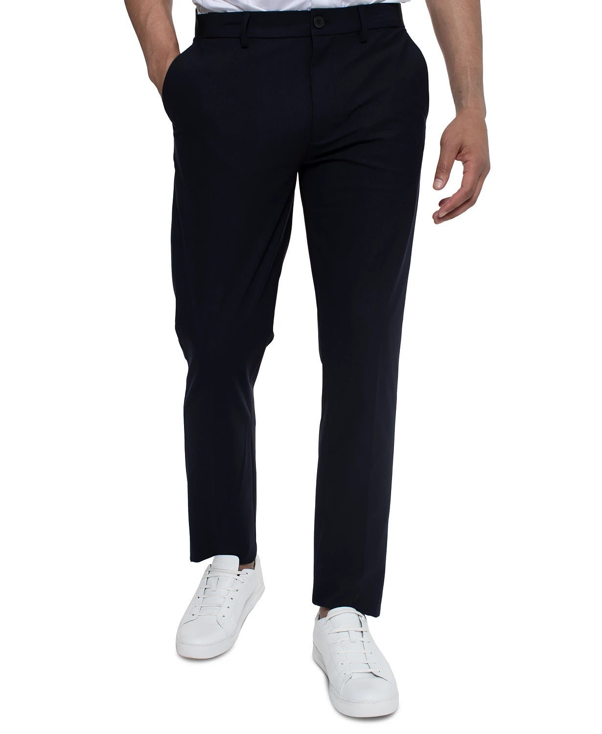 Kenneth Cole Reaction Men's Stretch Chino Pants Navy Size Medium