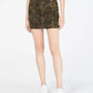 Tinseltown Junior's Printed Denim Mini Skirt Green Size 9