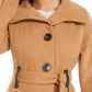 Madden Girl Juniors' Belted Skirted Coat Dark Brown Size XX-Large