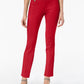 Alfani Women's Tummy Control Pull On Skinny Pants Red Size 14 Petite