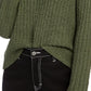 Almost Famous Crave Fame Juniors' Ribbed Cropped Sweater Green Size X-Small