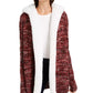 Crave Fame Juniors' Sherpa Trim Cardigan Purple Size X-Small