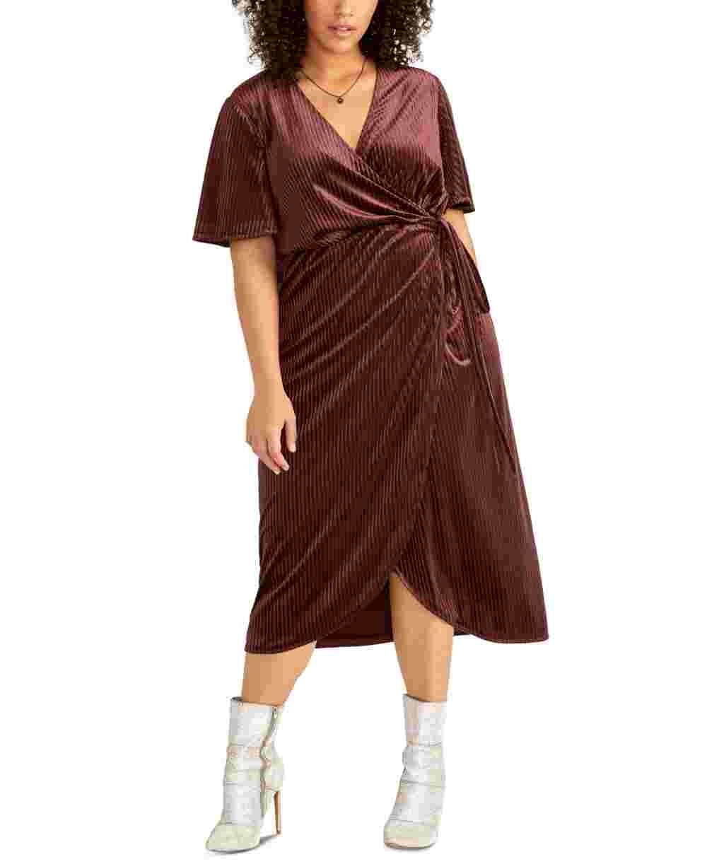 rachel-roy-womens-velvet-short-sleeve-dress-wine-size-1x