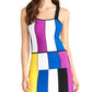 Rachel Roy Junior's Square Neck Tank Top Pink Size X-Large