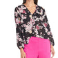 Rachel Rachel Roy Women's Layla Asymmetrical-Ruffle Top Black Size Large