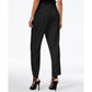 Rachel Roy Women's Paper Bag Tapered Pants Black Size 6