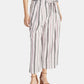 Rachel Roy Women's White Belted Pocketed Zippered Striped Pants White Size 2