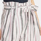 Rachel Roy Women's White Belted Pocketed Zippered Striped Pants White Size 2