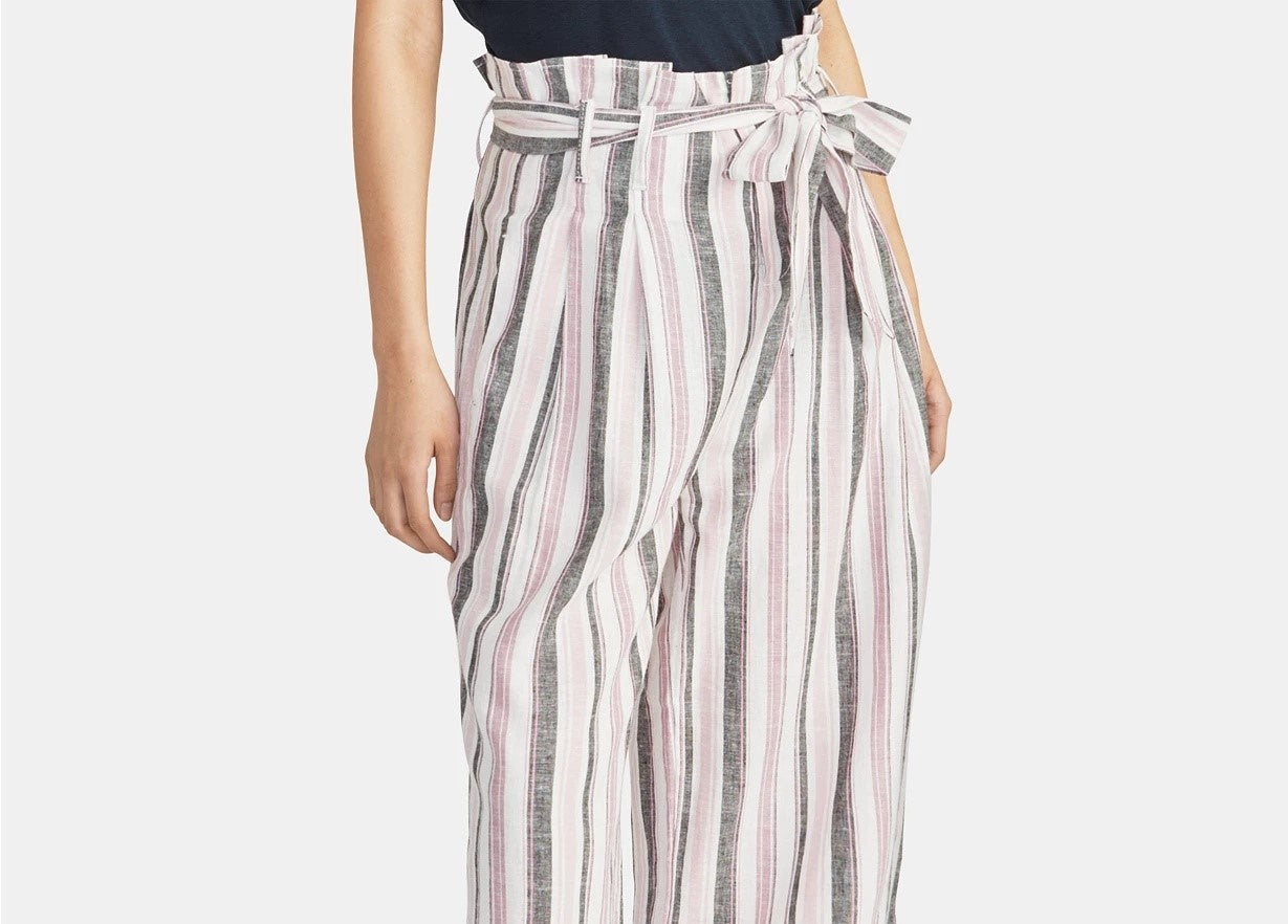 Rachel Roy Women's Paperbag Pants White Size 4