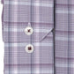 Ryan Seacrest Distinction Men's Ultimate Slim-Fit Non-Iron Performance Stretch Plaid Dress Shirt  Purple Size 32-33