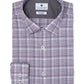 Ryan Seacrest Distinction Men's Ultimate Slim Fit Non Iron Performance Stretch Plaid Dress Shirt Purple Size 15X32X33