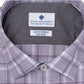 Ryan Seacrest Distinction Men's Ultimate Slim Fit Non Iron Performance Stretch Plaid Dress Shirt Purple Size 15X32X33