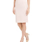 Calvin Klein Women's Textured Pencil Skirt Pink Size 8