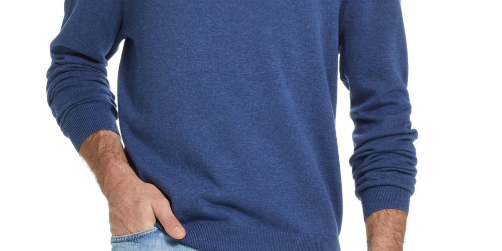 Weatherproof Vintage Men's Quarter Zip Sweater Navy Size Small