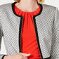 Calvin Klein Women's Piped Zip Front Jacket Grey Size 4
