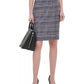 Calvin Klein Women's Tweed Pencil Skirt Brown Size 14