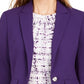 Calvin Klein Women's One-Button Blazer Purple Size 14