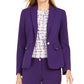 Calvin Klein Women's One-Button Blazer Purple Size 8