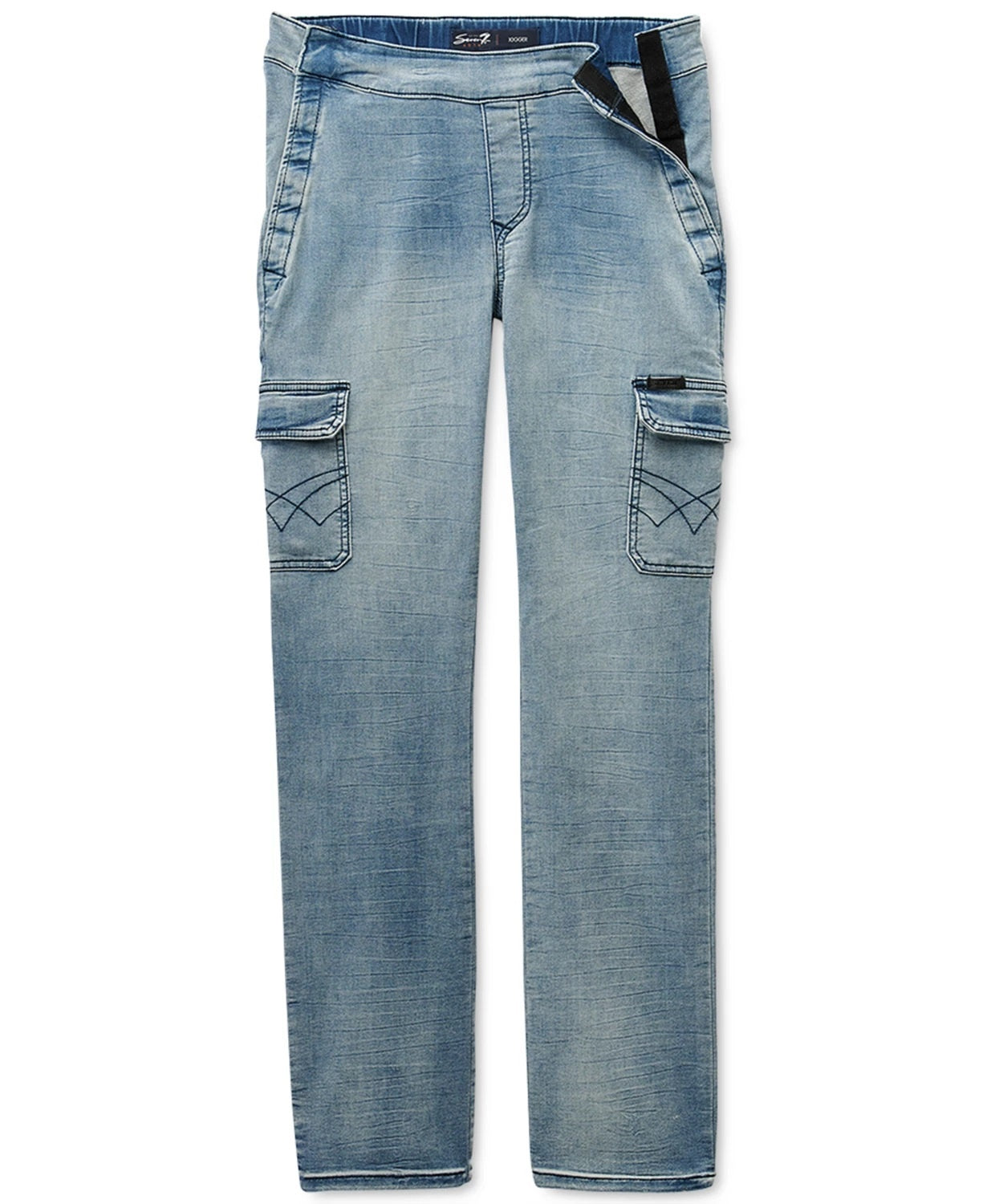 Seven7 Adaptive Men's Seated Mosset Pocketed Jeans Blue Size 38X31