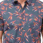 Jack O'Neill Men's Bamboo Short Sleeve Woven Shirt Blue Size X-Large