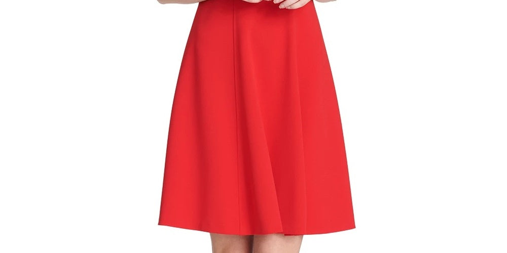 Tommy Hilfiger Women's Fit & Flare Dress Red Size 14