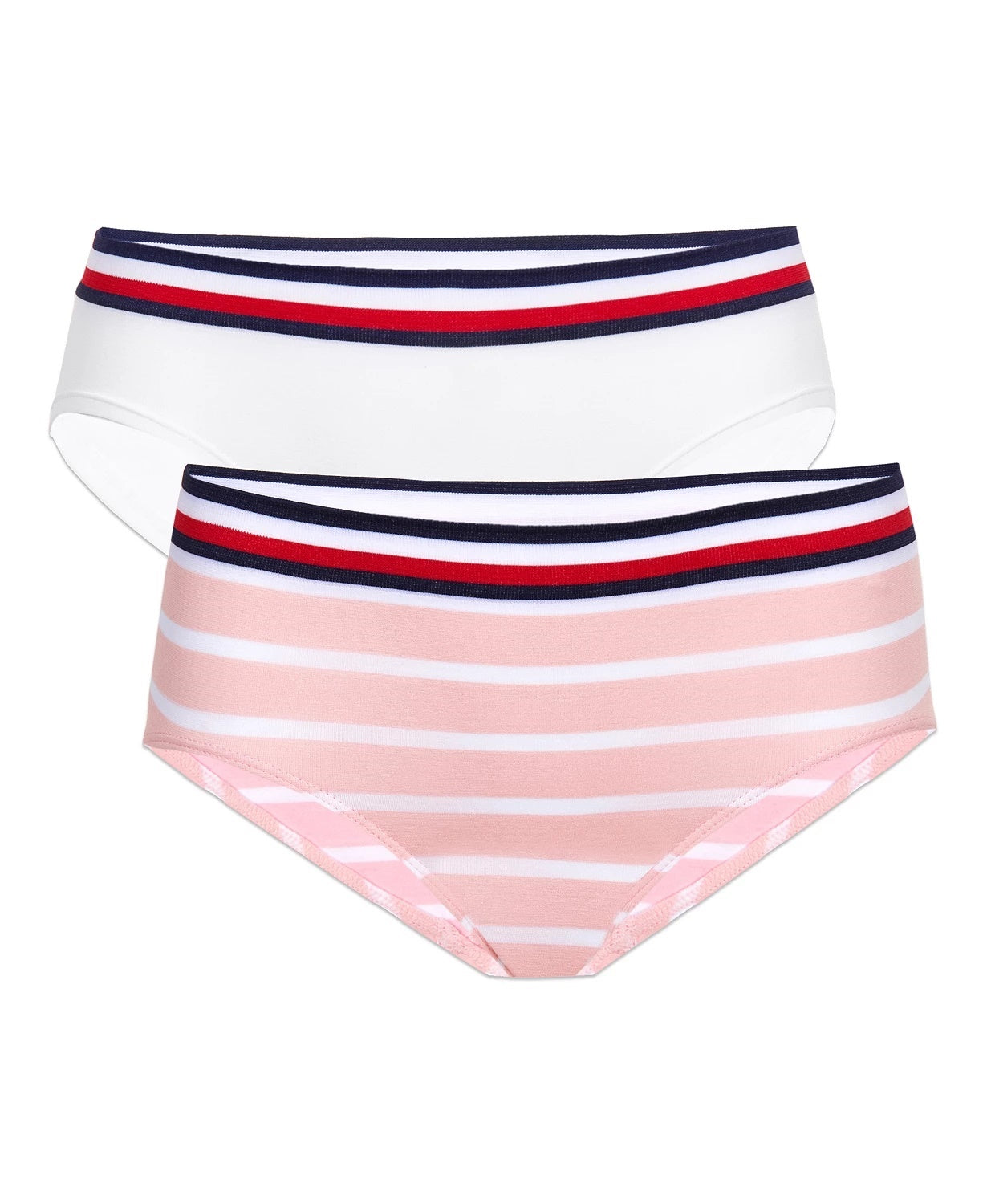 Tommy Hilfiger Little & Big Girl's 2 Pk Seamless Hipster Underwear White Size 6-7