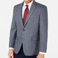 Tommy Hilfiger Men's Modern Fit Thflex Stretch Windowpane Sport Coat Grey Size 40