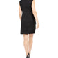Connected Women's Petite Embroidered & Tiered Sheath Dress Gold Size 8P