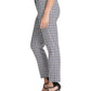 DKNY Women's Houndstooth Plaid Essex Ankle Pant Blue Size 4