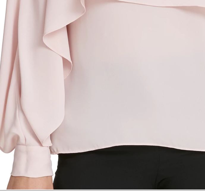 DKNY Women's Cape Style Top Pink Size Small